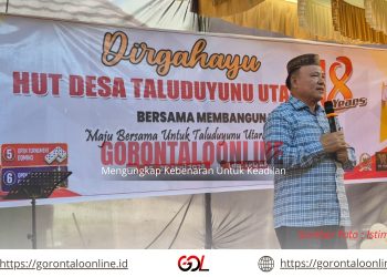 HUT ke-18 Taluduyunu Utara, Beni Nento : Jadikan Modal Utama Membangun Desa Yang Maju,Harmonis, Dan Berdaya Saing