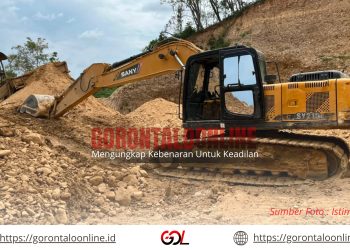 Warga Keluhkan Lumpur Akibat Tambang, Polisi Amankan Satu Unit Alat Berat Di Tambang Bulangita