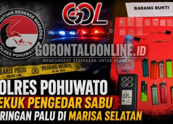 Polres Pohuwato Bekuk Pengedar Sabu Jaringan Palu di Marisa Selatan