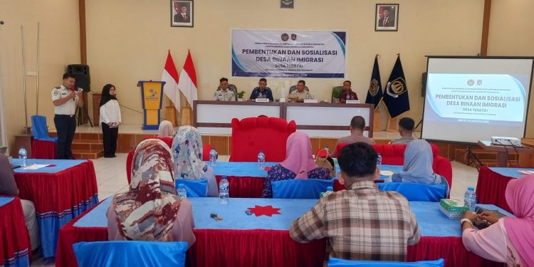 Cegah Perdagangan Orang, Imigrasi Pohuwato Gelar Sosialisasi,Budi Mangantjo : TPPO Dan TPPM Acaman Nyata