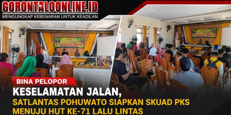 Bina Pelopor Keselamatan Jalan, Satlantas Pohuwato Siapkan Skuad PKS Menuju HUT ke-71 Lalu Lintas