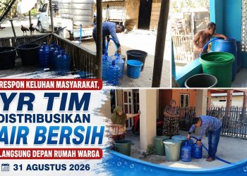 Distribusi AIR Bersih,YR TIM Jangkau Masyarakat Di Kecamatan Marisa Dan Duhiadaa