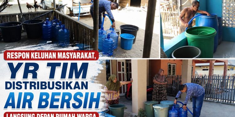 Distribusi AIR Bersih,YR TIM Jangkau Masyarakat Di Kecamatan Marisa Dan Duhiadaa