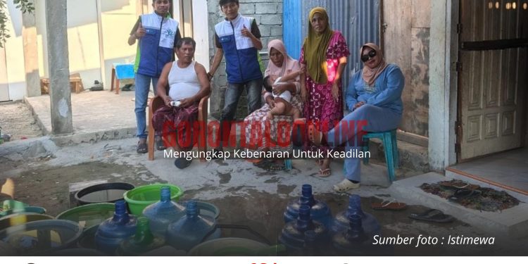 Konsisten Selama 22 Hari, YR TIM Pasok Air Bersih Gratis Untuk Warga Pohuwato Terdampak Kemarau