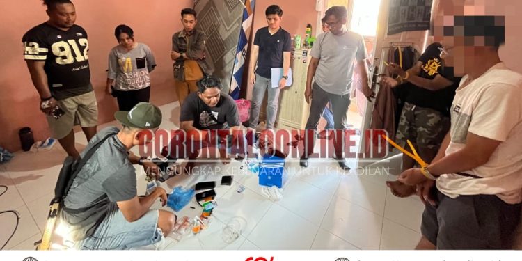 Grebek Kos Di Sipatana, Satnarkoba Polres Pohuwato Sita Sabu Milik Oknum ASN