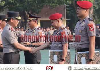 Ungkap 30 Kasus PETI, Kapolda Gorontalo Beri Penghargaan Kepada Personel Polres Pohuwato
