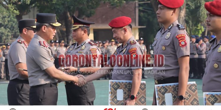 Ungkap 30 Kasus PETI, Kapolda Gorontalo Beri Penghargaan Kepada Personel Polres Pohuwato