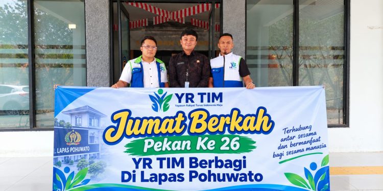 Pekan Ke-26,YR TIM Gelar Jumat Berkah di Lapas Pohuwato