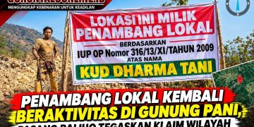 Penambang Lokal Kembali Beraktivitas di Gunung Pani, Pasang Baliho Tegaskan Klaim Wilayah